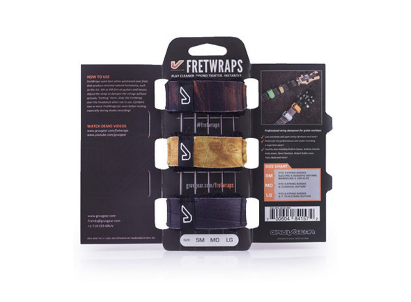 Gruvgear Gear String Dampener Muting Strap 3 Pack Wood Medium Gruvgear Gear String Dampener Muting Strap 3 Pack Wood Medium